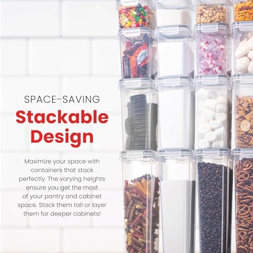 Oizeir Airtight Food Storage Containers with Lids 24-Pack, Pantry Kitchen - Image 6