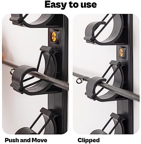 Wall Mount Fishing Rod Holders,Horizontal/Ceiling Storage Rack for Garage - Image 4