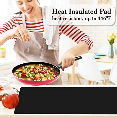 Gartful Silicone Mats for Kitchen Counter, Large Silicone Countertop Protector, Nonskid Heat Resistant Desk Saver Pad, Multipurpose Mat, Placemat (XL-28" x 20"x 0.06", Black) - Image 4