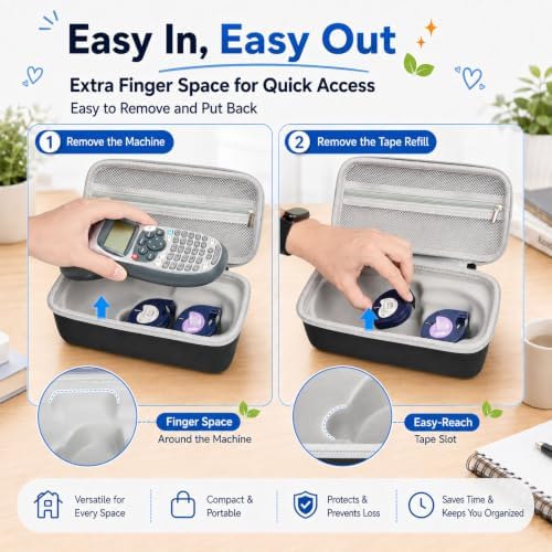 ALKOO Hard EVA Label Maker Case for DYMO LetraTag LT-100H, Case Only - Image 3
