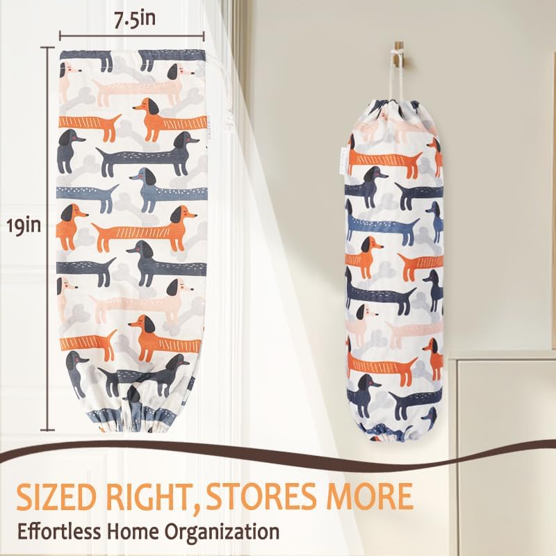 TOGETURE Plastic Bag Holder, Cute Grocery Bag Holder for Plastic Bags - Image 2