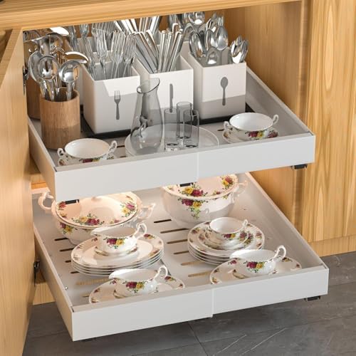 DEKAVA 4 Pack Expandable Pull Out Cabinet Organizer - Image 7