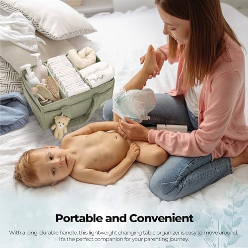 PeraBella Diaper Caddy Organizer for Changing Table, Storage Basket for Wipes, Gift for Baby Shower, Car Organizer, Nursery Organizer, Portable Storage (Pack of 2) - Image 4