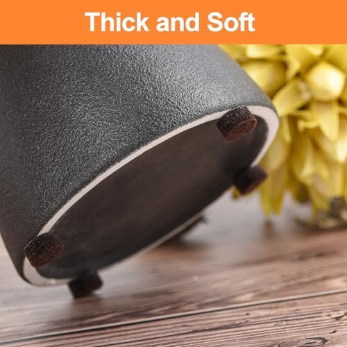 Felt Cabinet Door Bumpers - Small Felt Pads for Cabinet Doors, 3/8" Diameter 200PCS, 3mm Thick Self Adhesive Brown - Image 4