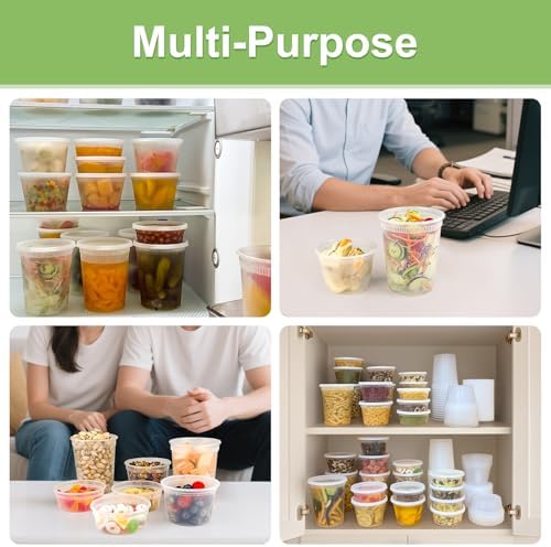 Dipoo 40 Sets (80-Piece) Deli Containers with Lids 32 oz - Image 6