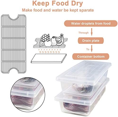 4PCS Food Storage Container, Plastic Food Containers Small - Image 6