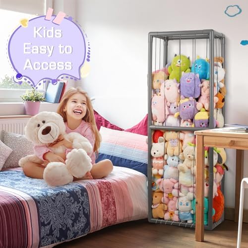 Stuffed Animal Storage Zoo Holder Space Save, PVC Stuffed Animal Organizer - Image 6
