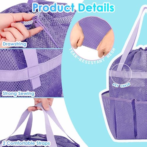 Fammart Mesh Shower Caddy Portable, Shower Bag College Dorm Room Essentials - Image 5