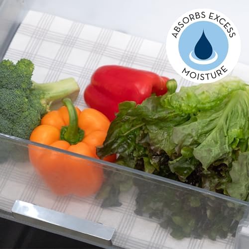 S&T INC. Fridge Liners, 5 Pack, 12" x 24", Plaid - Image 2