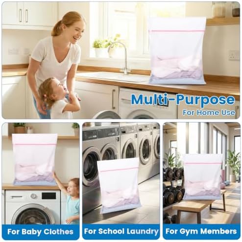 2 Pack X-Large Mesh Laundry Bags for Delicates, Fine Mesh 20 x 24 Inches - Image 5