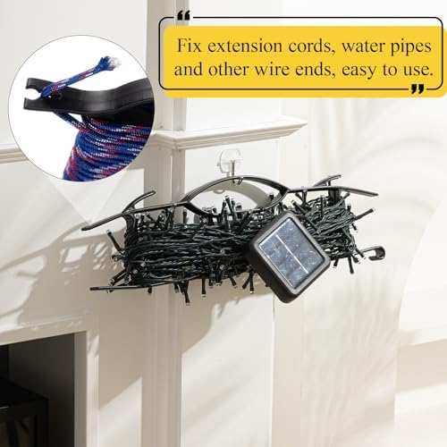 Ripeng 6 Pcs 15.7"extension Cord Storage, Xmas Light Organizer, Black - Image 6