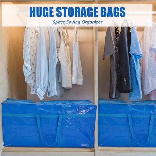 Windyun 4 Pcs 195 Gallon Extra Large Moving Bags XXL Heavy Duty Storage Bag - Image 6