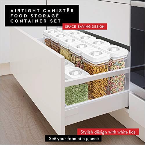 DWËLLZA KITCHEN Pasta Storage Containers for Pantry - Set of 2 White Airtight Spaghetti Container Storage - Ideal for Spaghetti & Noodles, Kitchen Pantry Organization and Storage, Keeps Food Fresh - Image 6