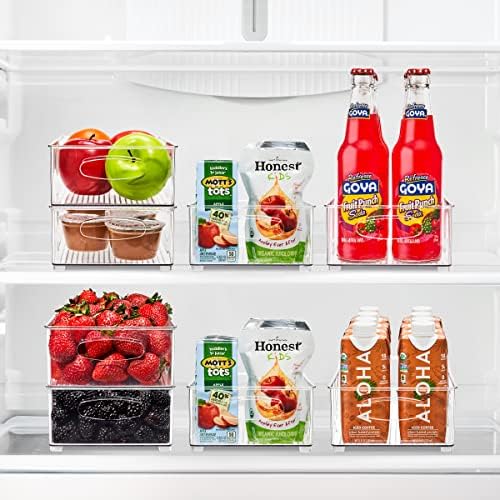 Sorbus Fridge Organizers and Storage, Clear Stackable Bins (Medium, 6 Pack) - Image 2