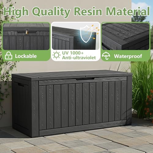 Outdoor Storage Box Waterproof, 110 Gallon Deck Box for Patio Storage - Image 4