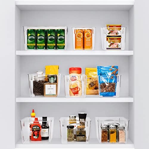 Sorbus Fridge Organizers and Storage, Clear Plastic Bins (Large, 8 Pack) - Image 4