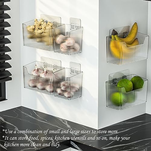 Lae Nuvole Adhesive Cabinet Door Organizer, 2 Pack Wall Shower Caddy, Clear - Image 6