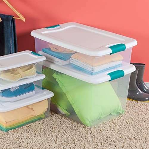Sterilite Latching Storage Box, See-Through Base, 32-Qt - Image 6