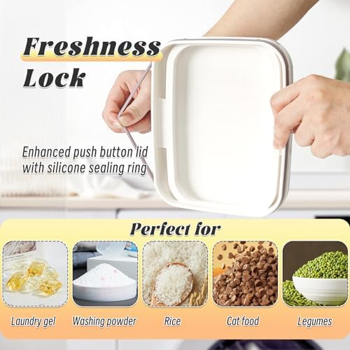 Laundry Pod Holder with Lid,94oz Container for Detergent Storage,No Pods - Image 5