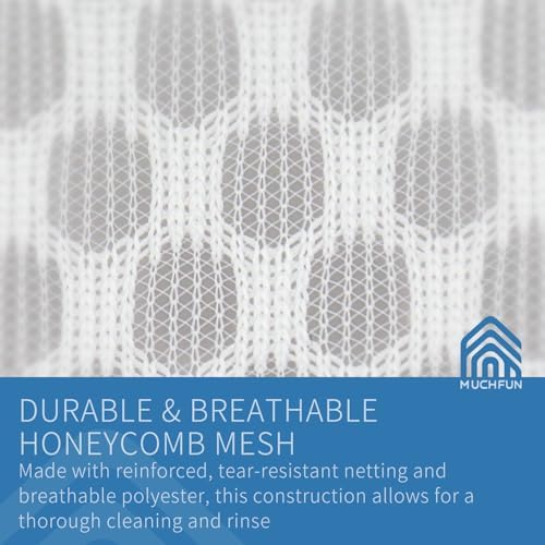 Muchfun 5Pcs Durable Honeycomb Mesh Laundry Bags for Delicates - Image 2