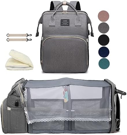houscly Diaper Bag Backpack with Changing Station, 25L Large Capacity by houscly
