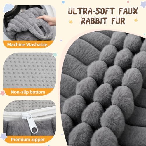 Bean Bag Cover No Filler Stuffed Animal Storage Bean Bag Chair Cover - Image 7