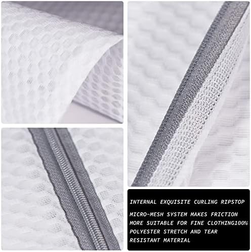 2 XX-Large Honeycomb Mesh Laundry Bag Delicates Durable for Washing Machine,24 x 24 Inches lingerie bags for Laundry, Travel Storage Organize Bag for Cotton Clothes,Sheet,Sweater, Shoes - Image 3