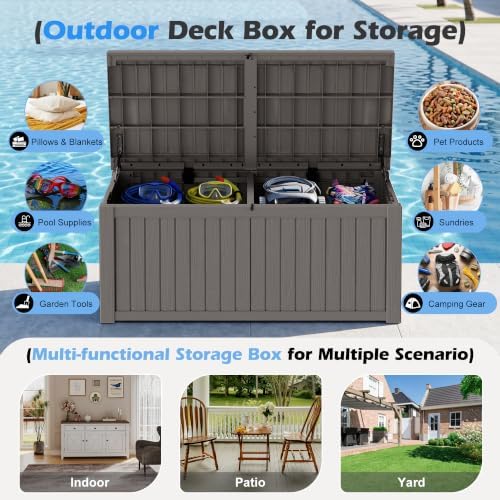 Outdoor Storage Box Waterproof, 220 Gallon Deck Box for Patio Storage - Image 3