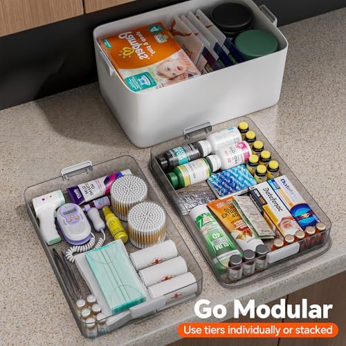 CTIME 3-Tier Medicine Organizer - Portable Medicine Cabinet with Handle - Image 4