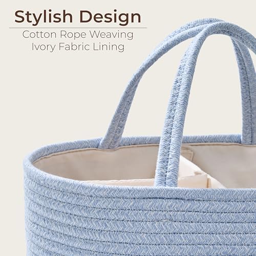 Diaper Caddy Organizer, Gift Basket for Baby Shower, Newborn Essentials - Image 5
