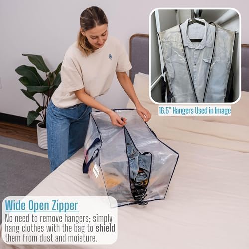 VENO 20 Pack Heavy Duty Moving Bags with Backpack Straps, Zippers & Handles, Extra Large Packing Bags for College Dorm Essentials, Moving Supplies Alternative to Cardboard Moving Boxes - Image 3
