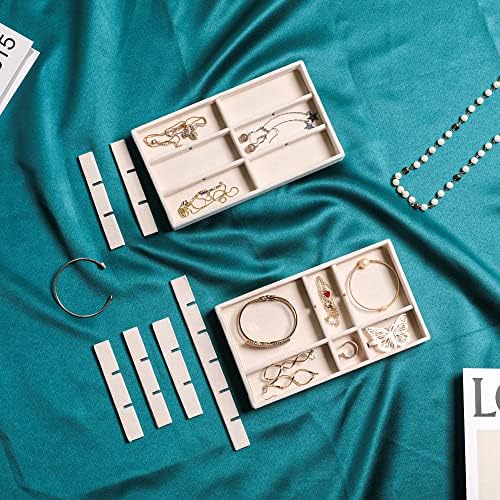 Frebeauty Jewelry Trays for Drawer,Set of 6 Jewelry Organizer and Storage - Image 6