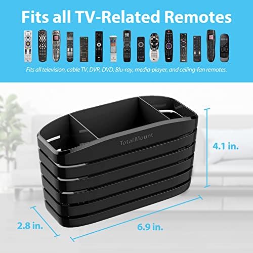 TotalMount Remote Control Holder – Premium Quality – Extra Stable – L Black - Image 3
