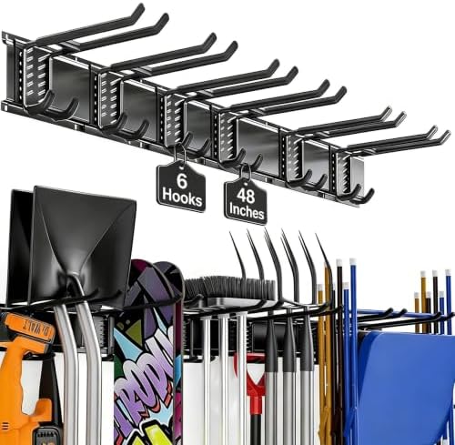 Garage Wall Organizer-Garden Tool Rack Wall Mount by Unknown