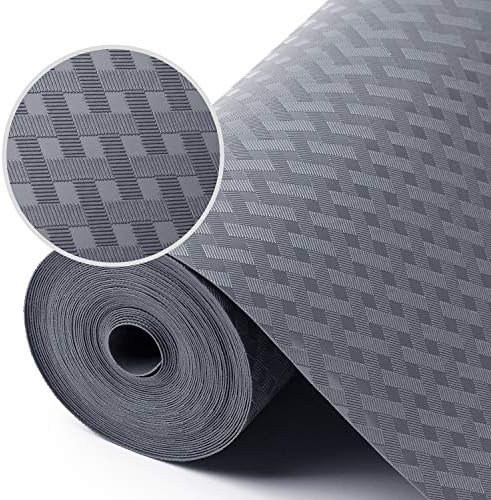 Shelf Liner Non Adhensive Drawer Cabinet Mat Gray 17.5"× 236.2" Pack of 2 by StaHom