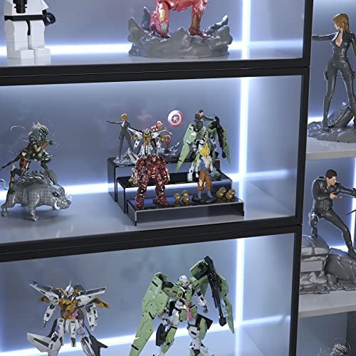 ANDGOO 6Pcs Black Large Acrylic Risers, 2 Set(11.2”L-11.6”L-12”L) - Image 6