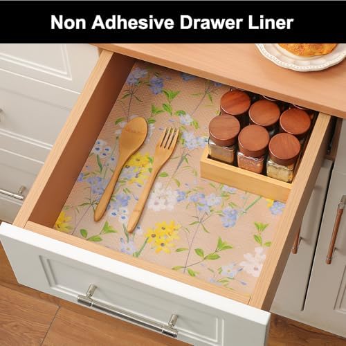 Cooyes Shelf Liner Non-Adhesive EVA Cabinet & Drawer Liner 17.5" x 120" - Image 3