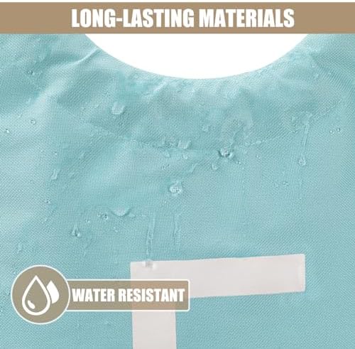 DOKEHOM 95L Large Laundry Basket Bag, Collapsible Tall Hamper, Light Blue - Image 4