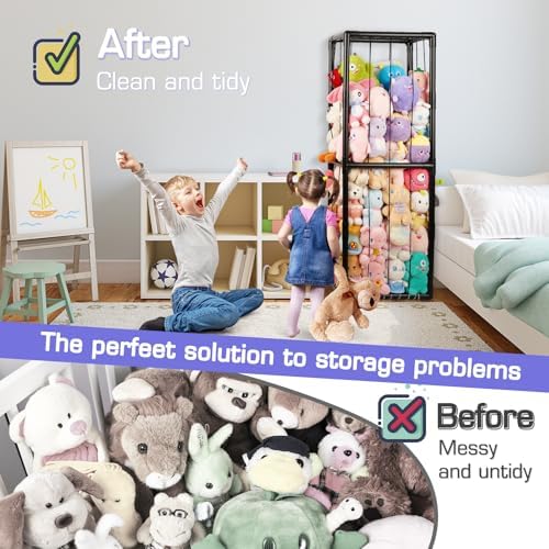 Stuffed Animal Storage Zoo Holder Space Save, PVC Stuffed Animal Organizer - Image 5