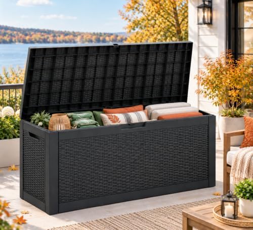 Outdoor Storage Box Waterproof, 80 Gallon Deck Box for Patio Storage - Image 2