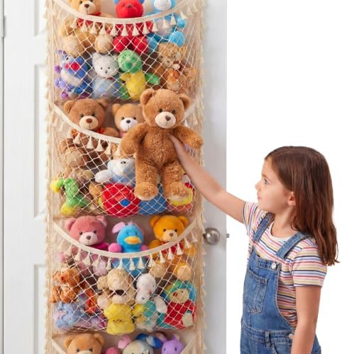 Ofiray-home Cotton Over The Door Stuffed Animal Storage - Image 7