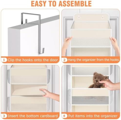 Over The Door Organizer Storage Large Capacity Hanging Bedroom Storage - Image 3