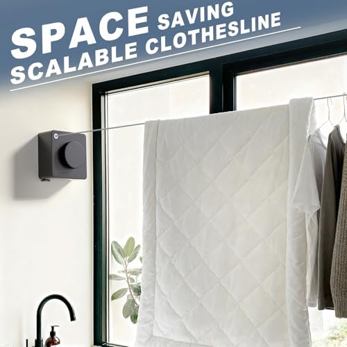 Retractable Clothesline Indoor Non-Sagging Laundry Line - Image 2