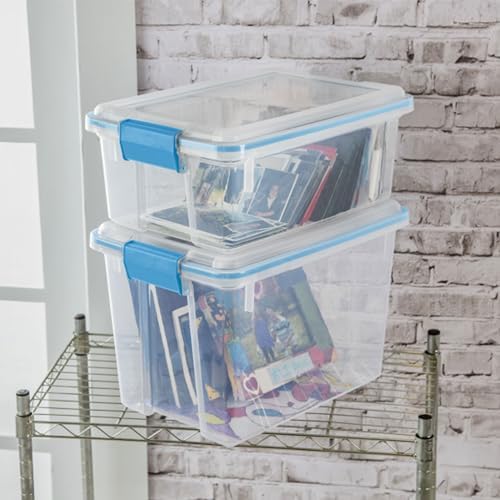 Sterilite Gasket Storage Box with Lids for Home & Office 20 Quart, 6-Pack - Image 5