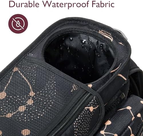 Momcozy Universal Baby Stroller Organizer, 2 Insulated Cup Holder, Detachable Zippered Pocket, Adjustable Shoulder Strap, Large capacity for baby essentials, Compact Design Fits Any Strollers - Image 5