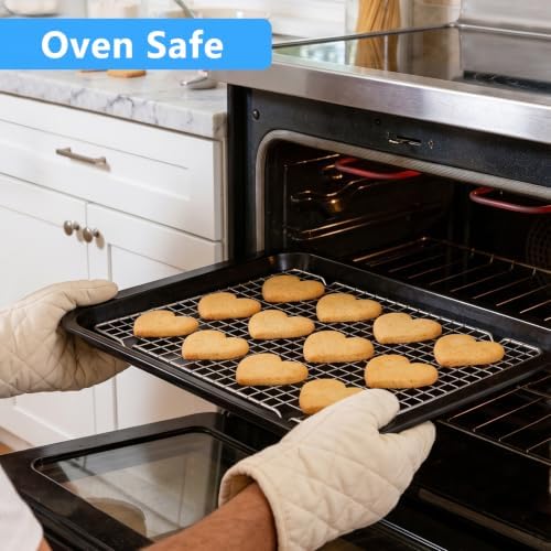 10"x15" Cooling Racks for Cooking & Baking, 2PCS Wire Rack - Image 4