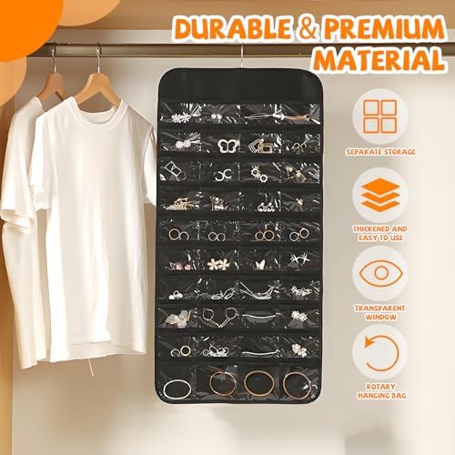 80 Pockets Hanging Jewelry Organizer - Image 3