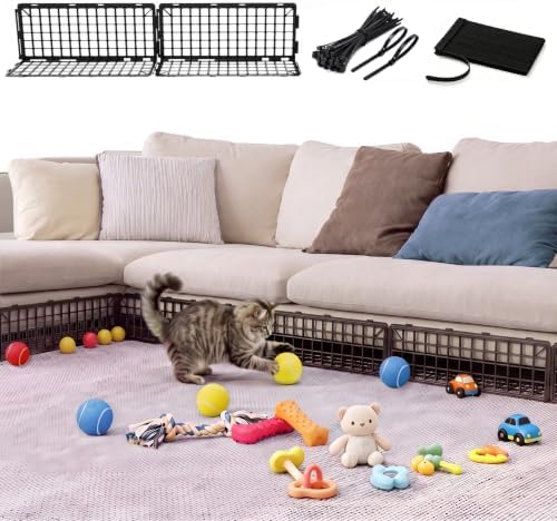 12 Pcs Under Bed Blocker for Pets, Floor-Safe Under Couch Blocker by Unknown