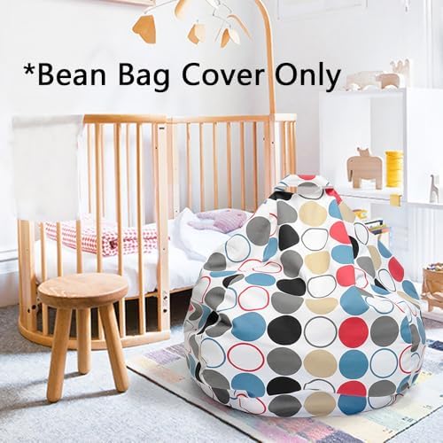 YuppieLife Stuffed Animal Storage Bean Bag Cover, 27" Velvet Toy Organizer - Image 5