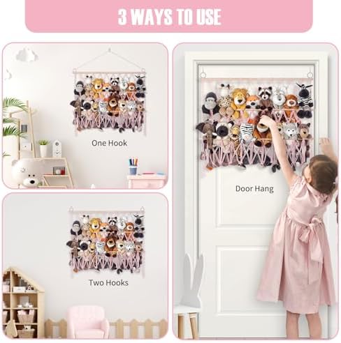 Stuffed Animal Net or Hammock Large Wall Hanging Organizer for Plush Toys - Image 6